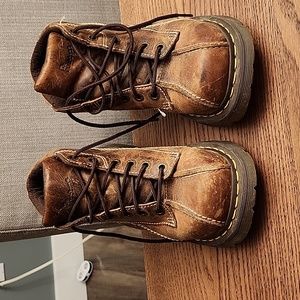 Women's Doc Martens Flower Platform Wedge Oxfords